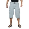 thumbnail image 4 of X RAY JEANS Mens Belted 18" Inseam Below Knee Long Cargo Shorts, Slate Grey, 52, 4 of 6