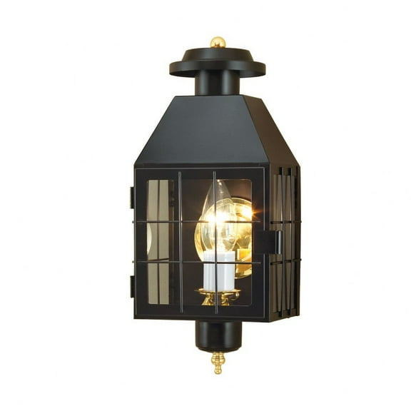 Norwell Lighting American Heritage Outdoor Post Light 60 Black 6.75 W x 16.5 H" Black