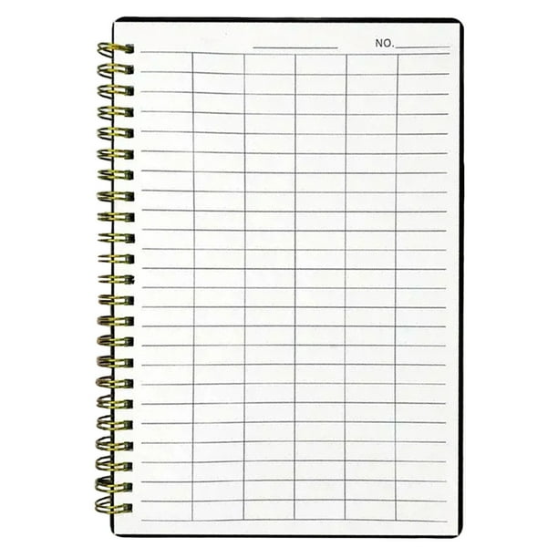 Cuaderno de Espiral con 60 Páginas En Blanco, Diseño Horizontal o Vertical.
