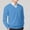 Blue, variant on Dxzfnsa Sweaters for Men Men's Winter Casual Fashion Solid Color Sweaters Texture Long Sleeved V Neck Pullovere Sweaters Lightweight Knit Sweaters