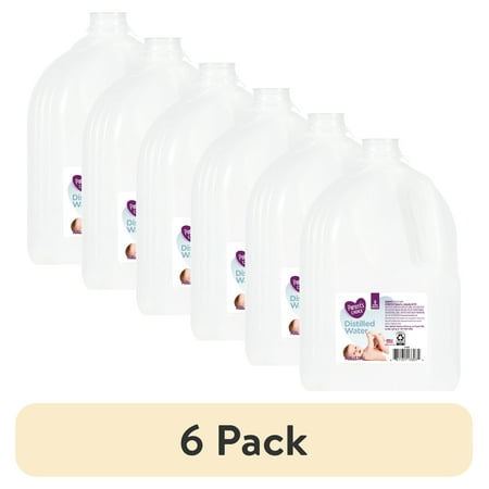 (6 pack) Parent's Choice Distilled Water, 1 Gallon
