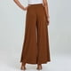 thumbnail image 5 of Pantalones de Cintura Alta con Elástico para Mujer, Estilo Informal, Holgados, de Pierna y Bolsillos. Marrón L, 5 of 8