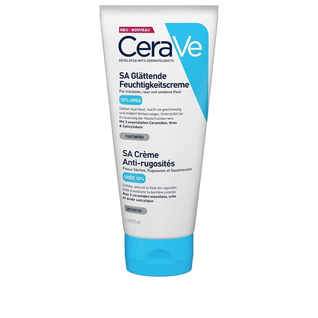 Christmas Clearance Cerave Sa Smoothing Cream 177Ml/6Oz | Body Moisturiser For Smoother Skin In Just 3 Days CeraVe