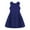 Navy Blue, variant on inhzoy Flower Girls Round Neck Sleeveless A Line Satin Party Wedding Dress Kids Formal Pageant Dance Gown