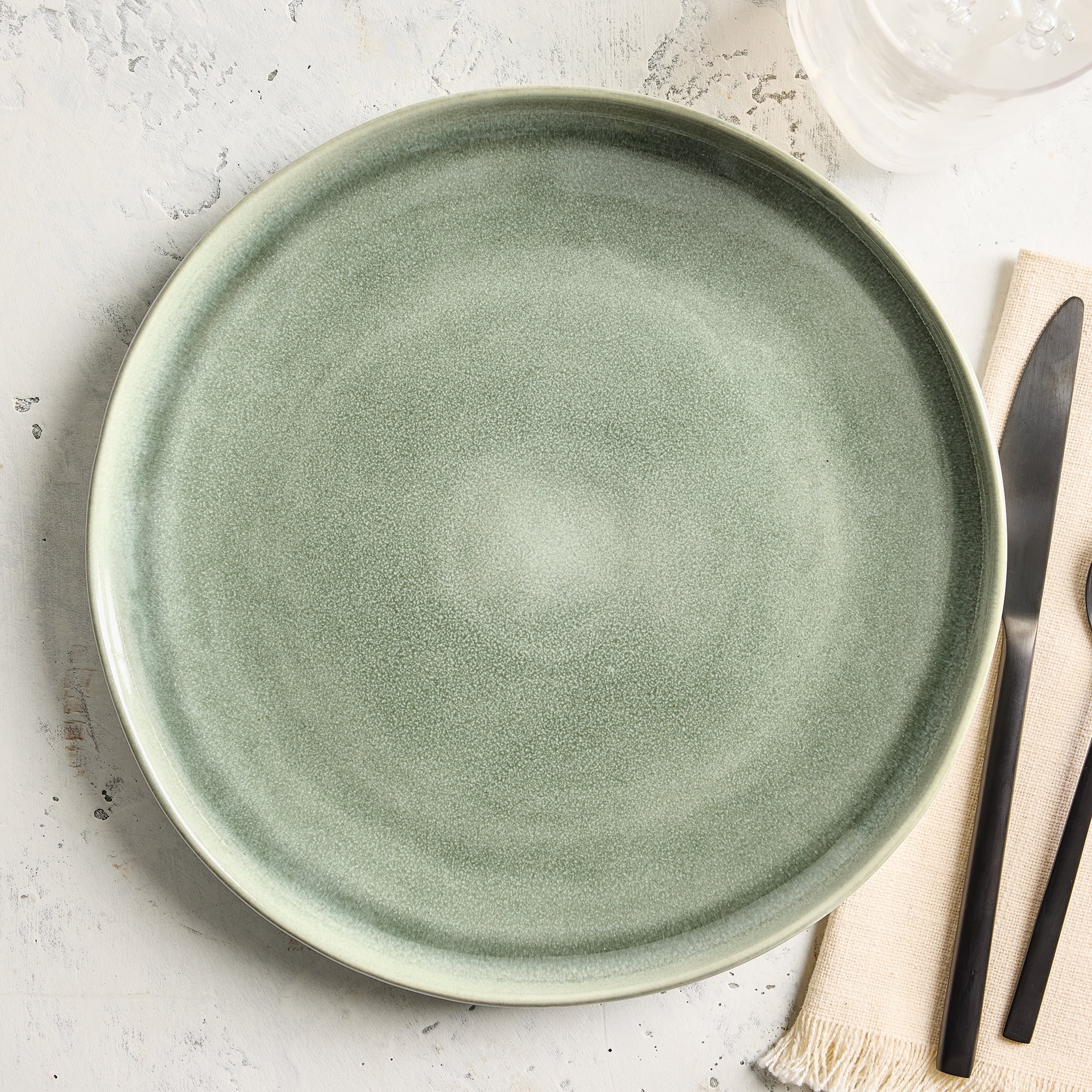Better Homes & Gardens Brooks Stoneware Dinner Plate, Green