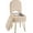 Camel, variant on Small Vanity Stool Chair with Storage and Folding Back, 13.4" x 15" x 30" Square Faux Fur Soft Ottoman, 4 Metal Legs with Anti-Slip Feet, Furry Padded Seat for Makeup, Bedroom, White