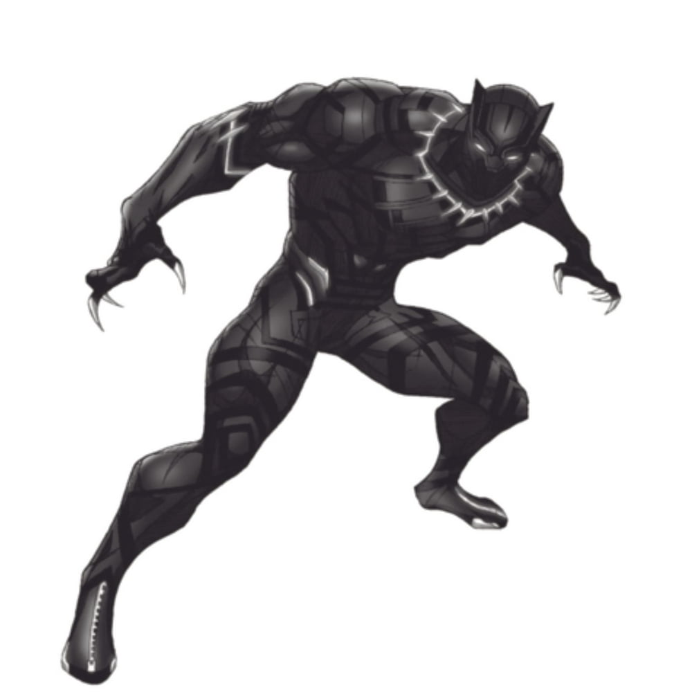 Black Panther Marvel Cartoon Character Wall Art Vinyl Decors Sticker Design Decal Girl Boy Kids