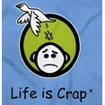 thumbnail image 2 of Funny Life is Crap Bird Poop Humor Men's Graphic T Shirt Tees Brisco Brands S, 2 of 6