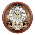 thumbnail image 2 of Bulova Dancing Tune Strike and Chime Wall Clock, Cherry Brown, 2 of 5