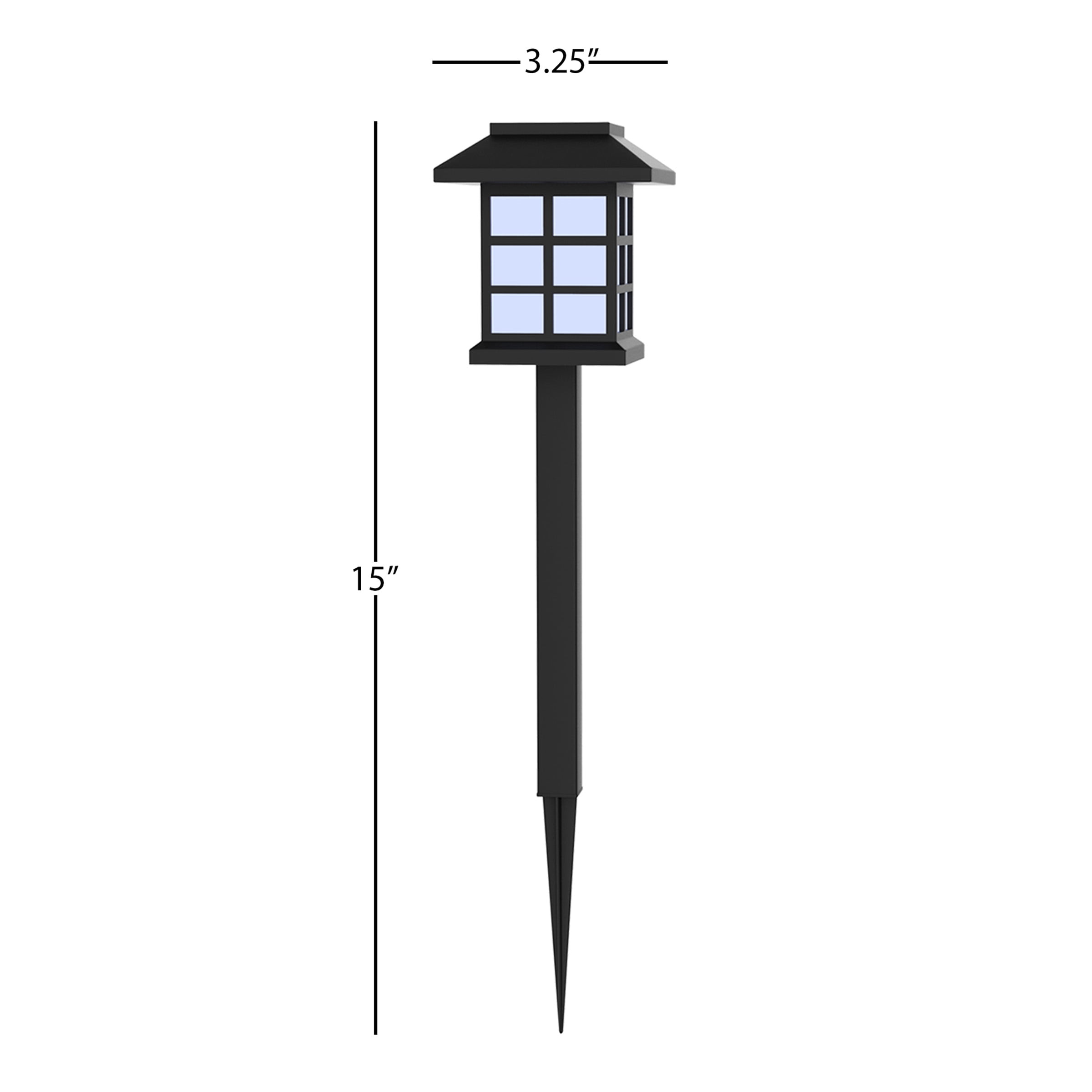 Pure Garden 6-Piece Weather-Resistant Solar Outdoor Lights Set for Gardens