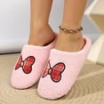 thumbnail image 4 of Fnooota Womens Fuzzy Slippers, Non Slip Comfort Winter Warm House Slippers Home Shoes Pink Size 7.5-8.5, 4 of 6