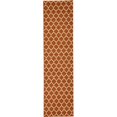thumbnail image 1 of Unique Loom 3116951 2 ft. 7 in. x 10 ft. Philadelphia Trellis Runner Rug, Terracotta, 1 of 5