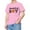 Pink, variant on TOOYOU Boys Summer T-Shirt Child Short Sleeve Happy Brithday Prints T Shirt Trendy Fans Present Tops Size 2-3 Years Black