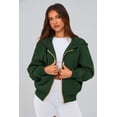 thumbnail image 4 of Buzo con Cierre PRETTYGARDEN Verde Oscuro Talle Grande, 4 of 8