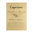 thumbnail image 1 of mtvxesu Anklets Twelve Constellation Anklet Alloy 12 Constellation Card Anklet Sale, 1 of 1