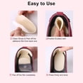 thumbnail image 4 of 3 pares (6 piezas) de inserciones de talón reutilizables para mujeres y hombres protectores de talón de gel suave para zapatos sueltos y talón que absorbe los golpes, 4 of 5