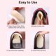 thumbnail image 4 of 3 pares (6 piezas) de inserciones de talón reutilizables para mujeres y hombres protectores de talón de gel suave para zapatos sueltos y talón que absorbe los golpes, 4 of 5