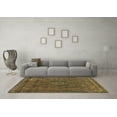 thumbnail image 3 of Ahgly Company Indoor Round Abstract Brown Modern Area Rugs, 3' Round, 3 of 4
