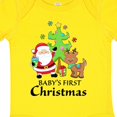 thumbnail image 4 of Inktastic Baby's 1st Christmas with Santa Reindeer and Tree Boys or Girls Baby Bodysuit, 4 of 5