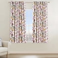 thumbnail image 3 of Topfinel Fancy Hummingbird Patterned Curtain,Pink Curtains for Living Room, Thermal Insulated Blackout Curtains for Bedroom, Floral Vintage Lemon Curtains 72 inch Length 2 Panels Set, 3 of 10