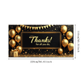 thumbnail image 3 of Gold Balloons Thank You Banner Decorative Design Appreciation Banner for Office Party Employee Celebration Indoor Decoration, 3 of 7