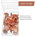 thumbnail image 3 of 50 Sets Copper Rivets and Burrs, Copper Rivets for Leather for Belts Wallets Collars Leather DIY Craft Supplies 1/2 Inch, 3 of 6