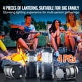 thumbnail image 6 of Portable LED Camping Lanterns (Set of 4), Collapsible Design, 3 Modes, Battery Operated for Outdoor Adventures, 6 of 11