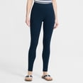 thumbnail image 4 of Lands' End Women's Tall Starfish Mid Rise Knit Leggings, 4 of 6