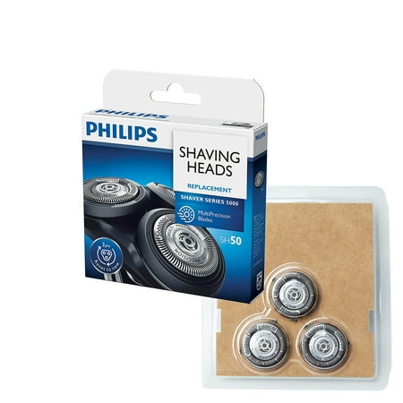 SH50 Replacement Heads for Philips Norelco Series 5000 and PowerTouch& Aqua, 3 Heads