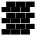 thumbnail image 1 of Black Subway Back Splash Tile White Grout, 1 of 3