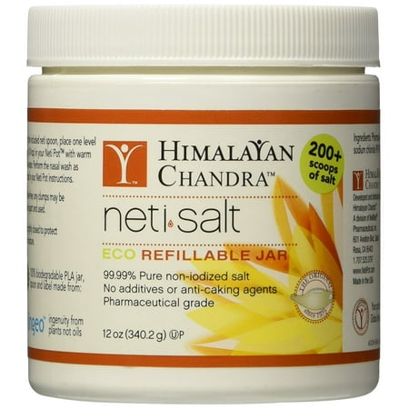 Neti Pot Sea Salt - Neti Pot Salt Jar, 12 Ounce, 12 Ounces Granule By Himalayan Institute From USA