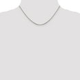 thumbnail image 2 of Leslie's Real 14kt White Gold 1.6mm Diamond Cut Long Link Franco Chain; 16 inch; for Adults and Teens; for Women and Men, 2 of 5