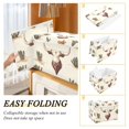 thumbnail image 2 of Yayeee Collapsible Cube Storage Bin with Lid Fabric Closet Decorative Basket with Handles, Beige Cowboy Pattern, 2 of 7