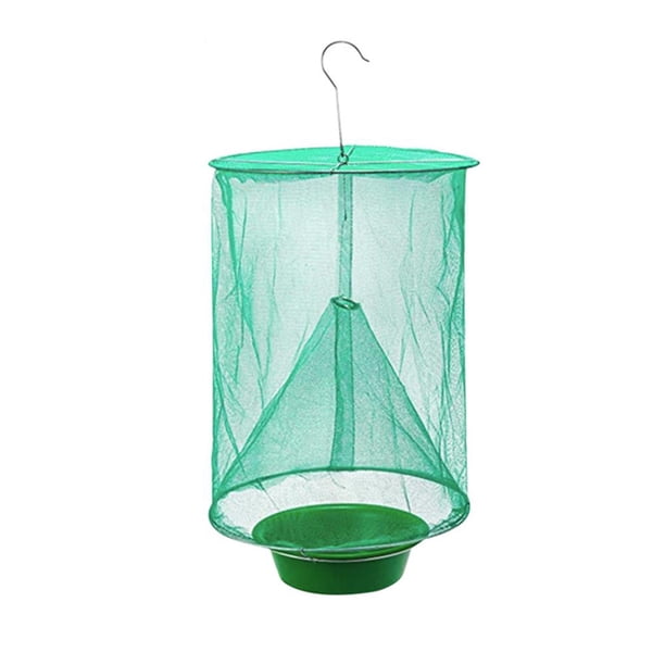 Jardín Pest Control Reutilizable Colgando Fly Catcher Cage Killer Flys Flytrap