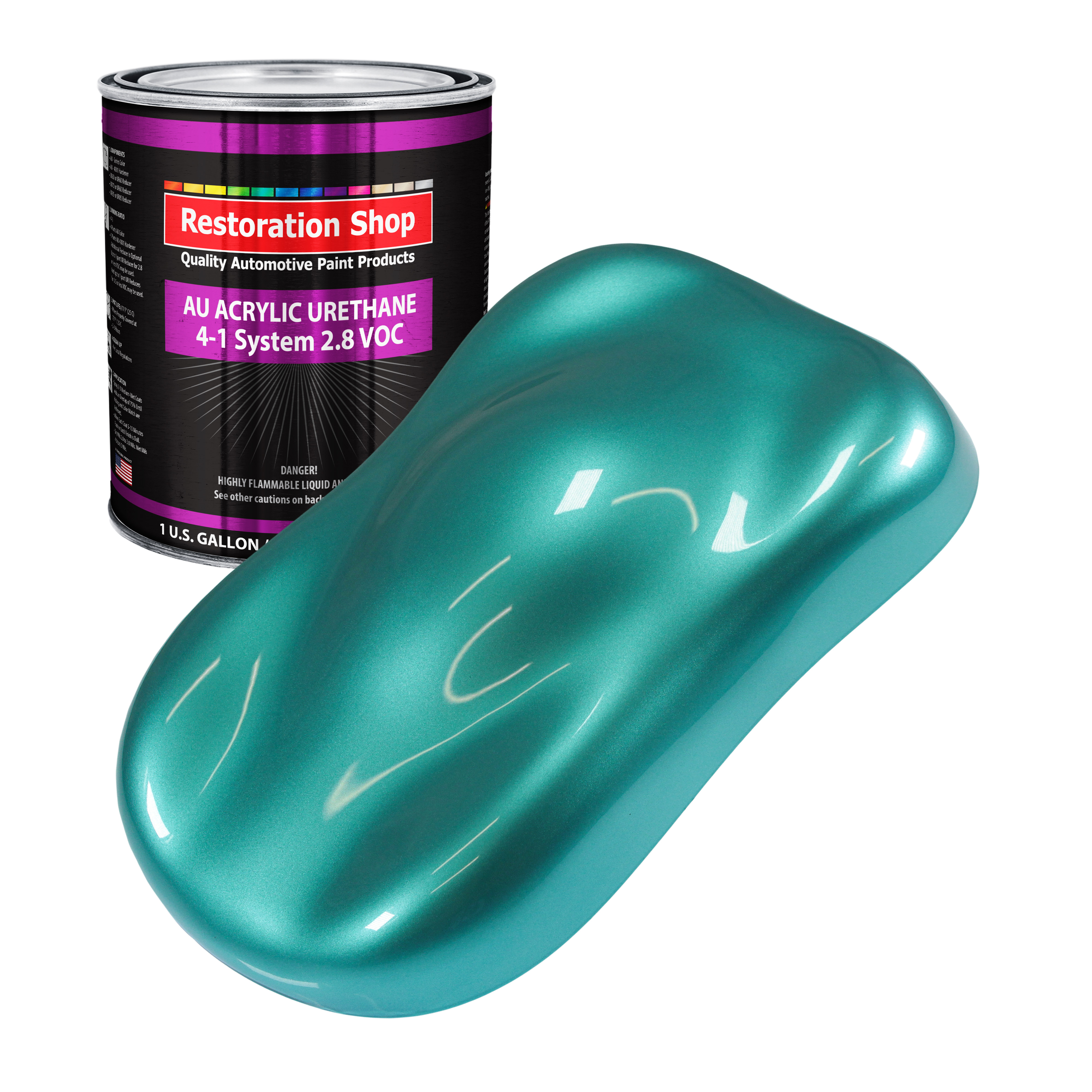 Restoration Shop Gulfstream Aqua Metallic Acrylic Urethane Auto Paint