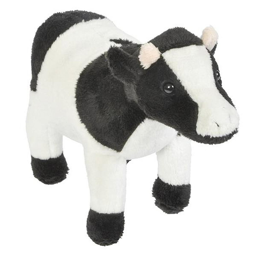 Black and White Cow Plush Stuffed Animal 6.5"