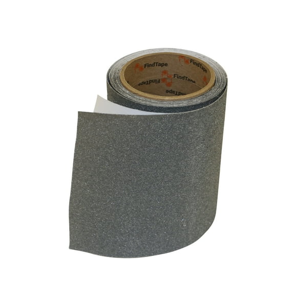 FindTape AST-35 Premium Anti-Slip Non-Skid Tape [Colors, 60 grit]: 6 in. x 10 ft. (Grey)