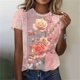 thumbnail image 2 of Tops de Ajuste Suelto para las Mujeres Sudadera de Manga Corta, Camiseta Casual Impresa para el Uso Diario de Primavera Y Otoño, 2 of 5