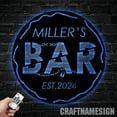 thumbnail image 4 of Craftnamesign Custom Bar Pub Sign Metal Wall Art, Personalized Home Bar Name Sign Drinker Room, 4 of 5