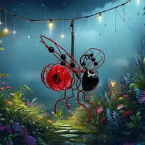 Solar Bee Lights Outdoor - 2025 Upgraded Hanging Garden Decor with Realistic Bee Design, Waterproof Solar LED Lights for Patio, Yard, Party & Festival Decoration