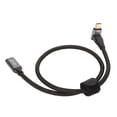 thumbnail image 1 of Cable de Extensión USB C, PD100W Carga ráspida de 10 Gbps 4K A 60Hz Cable de Angulo Recto en, 1 of 7
