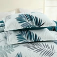 thumbnail image 5 of 3 Piece Printed Leaf Quilt Set Lightweight Bedspread Set ME507, 5 of 7