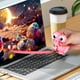 thumbnail image 5 of 6 juguetes para apretar, ranas, dinosaurios blandos, ranas que hacen ruido con la lengua, rellenos de cestas de Pascua de anime, 5 of 6