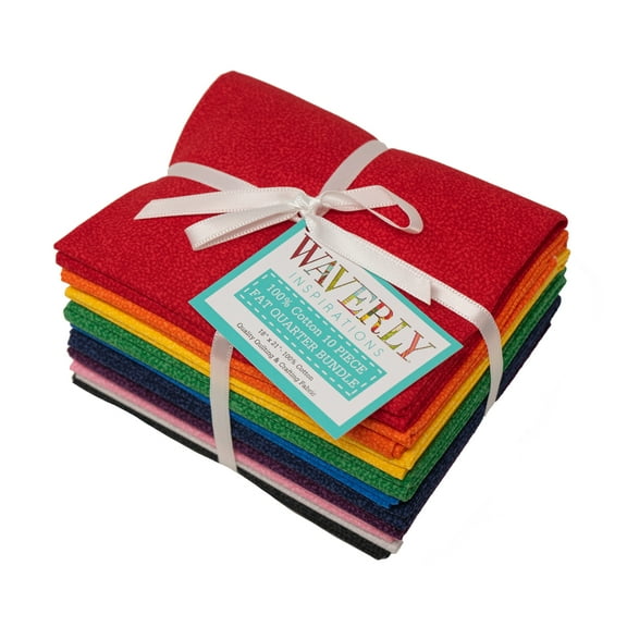 Waverly Inspirations, 100% Cotton, Sewing & Crafting, Basic Fabric Bundle, 21 x 18, 10Pcs