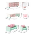 thumbnail image 3 of Juego de muebles de madera rosa para niñas, juego de simulación de dormitorio de madera rosa para niñas, juego de muebles para casa de muñecas, instalación sencilla, 3 of 9