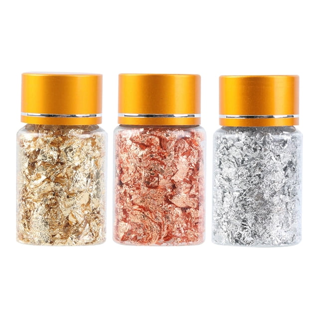 Láminas de oro para uñas, láminas de oro para nail art, manualidades DIY, resina epoxi para vasos, maquillaje para rostro y ojos, joyería de resina