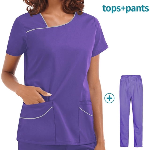 Operating Room Short Sleeve Wash Clothes Female Skin Management Work Clothes Nurse Operator Isolation Clothes Work Clothes