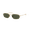 Polished Arista Gold Frame | GREEN Lens, variant on RB3947 RB3947 Oval Shape Sunglasses Polished Silver Frame | Polarized BLUE Lens 54mm