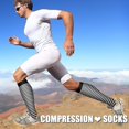 thumbnail image 3 of 3 Pairs Copper Compression Socks for Women & Men Circulation 15-20 mmhg - Better Blood Flow, Swelling, Best Support for Medical, Running, Nursing, 3 of 6