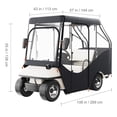 thumbnail image 4 of KFFKFF Golf Cart Cover, Durable 600D Fabric with Clear 4-Way Windows, Fits 4-Person Golf Carts, Universal Compatibility, Protects Against Sun and Dust, Ideal for Outdoor Use, 4 of 9